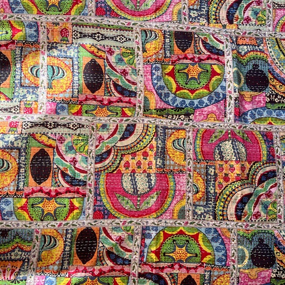 SOLD! Kantha Throw blankets (2) This is SOLD! - Picture 2 of 5